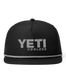 The Yeti Mens Yeti Coolers Mid Pro Flat Brim Rope Cap in Black