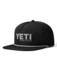 The Yeti Mens Yeti Coolers Mid Pro Flat Brim Rope Cap in Black