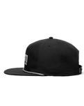 The Yeti Mens Yeti Coolers Mid Pro Flat Brim Rope Cap in Black