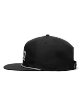 The Yeti Mens Yeti Coolers Mid Pro Flat Brim Rope Cap in Black