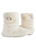 Gisele High Density Faux Fur Slipper Boots in Cream