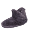 Harriet 100% Recycled High Density Faux Fur Slipper Boot in Ink