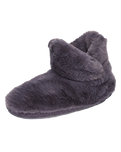 Harriet 100% Recycled High Density Faux Fur Slipper Boot in Ink