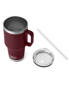 Rambler 35oz Straw Mug in Wild Vine Red