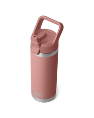 Rambler 18oz Straw Bottle in Sandstone Pink