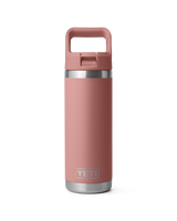 Rambler 18oz Straw Bottle in Sandstone Pink