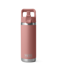 Rambler 18oz Straw Bottle in Sandstone Pink