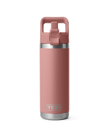 Rambler 18oz Straw Bottle in Sandstone Pink