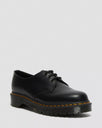 The Dr Martens Womens 1461 Bex Smooth Leather Shoes in Black Smooth