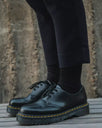 The Dr Martens Womens 1461 Bex Smooth Leather Shoes in Black Smooth