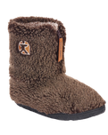 Gosling Snow Tipped Sherpa Slipper Boots in Washed Dark Chocolate