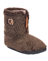 Gosling Snow Tipped Sherpa Slipper Boots in Washed Dark Chocolate