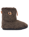 Gosling Snow Tipped Sherpa Slipper Boots in Washed Dark Chocolate