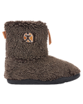 Gosling Snow Tipped Sherpa Slipper Boots in Washed Dark Chocolate