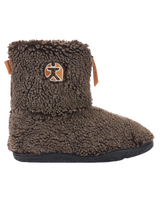 Gosling Snow Tipped Sherpa Slipper Boots in Washed Dark Chocolate