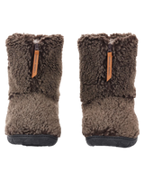 Gosling Snow Tipped Sherpa Slipper Boots in Washed Dark Chocolate