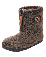 Gosling Snow Tipped Sherpa Slipper Boots in Washed Dark Chocolate