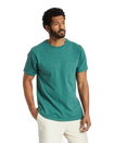 The Brixton Mens Basic Slub T-Shirt in Spruce