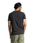 The Brixton Mens Vintage Reserve T-Shirt in Black Sol Wash