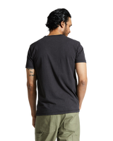 The Brixton Mens Vintage Reserve T-Shirt in Black Sol Wash