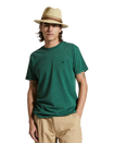 The Brixton Mens Vintage Reserve T-Shirt in Trekking Green Sol Wash