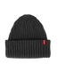 The Levi's® Mens Ribbed Beanie in Dark Grey