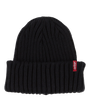 The Levi's® Mens Ribbed Beanie in Black