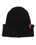 The Levi's® Mens Ribbed Beanie in Black