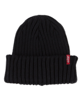 The Levi's® Mens Ribbed Beanie in Black