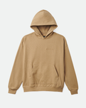 The Brixton Mens Embroidered Heavyweight Oversized Hoodie in Tiger's Eye