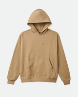 The Brixton Mens Embroidered Heavyweight Oversized Hoodie in Tiger's Eye