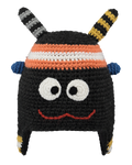 Boys Monster Beanie in Orange