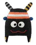 Boys Monster Beanie in Orange