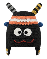 Boys Monster Beanie in Orange