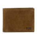 The Levi's® Mens Casual Classics Hunte Coin Bifold Wallet in Batwin Dark Brown