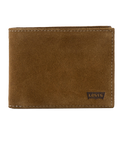 The Levi's® Mens Casual Classics Hunte Coin Bifold Wallet in Batwin Dark Brown