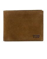 The Levi's® Mens Casual Classics Hunte Coin Bifold Wallet in Batwin Dark Brown