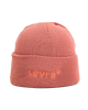 The Levi's® Mens Wordmark Beanie in Dull Red