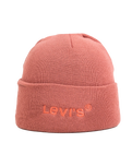 The Levi's® Mens Wordmark Beanie in Dull Red