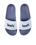 The Levi's® Mens June Poster Flip Flops in Regular White