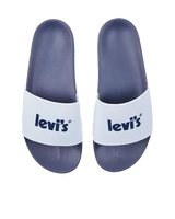 The Levi's® Mens June Poster Flip Flops in Regular White