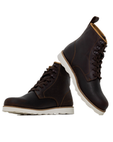 The Levi's® Mens Darrow Wedge Boots in Dark Brown