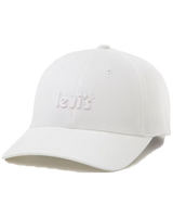 The Levi's® Womens Poster Logo Cap in Brilliant White