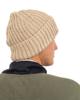 The Levi's® Mens Chunky Beanie in Natural Tan