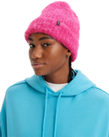 The Levi's® Womens Fuzzy Beanie in Dark Pink