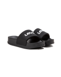 The Levi's® Womens June Bold Padded Sliders in Regular Black