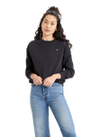 The Levi's® Womens Standard Crewneck Sweatshirt in Caviar