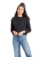 The Levi's® Womens Standard Crewneck Sweatshirt in Caviar