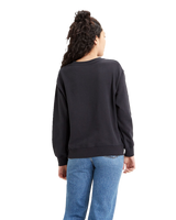 The Levi's® Womens Standard Crewneck Sweatshirt in Caviar