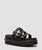 The Dr Martens Womens Blaire Slide Leather Sandals in Black
